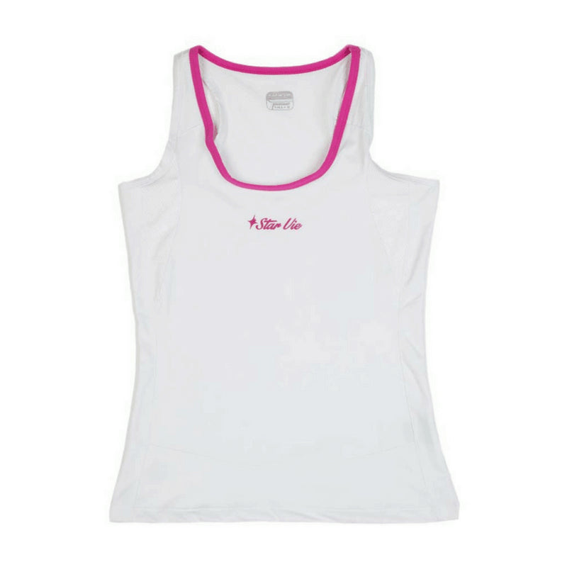 Top de padel Star Vie Sulik Blanc Fuchsia