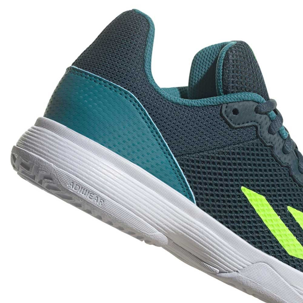 Chaussures de padel Adidas Courtflash K Green Junior – vue 3