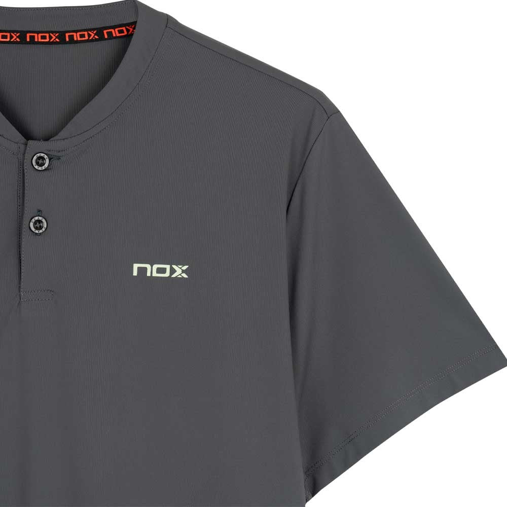 Polo de padel Nox Pro Charcoal Grey – vue 3