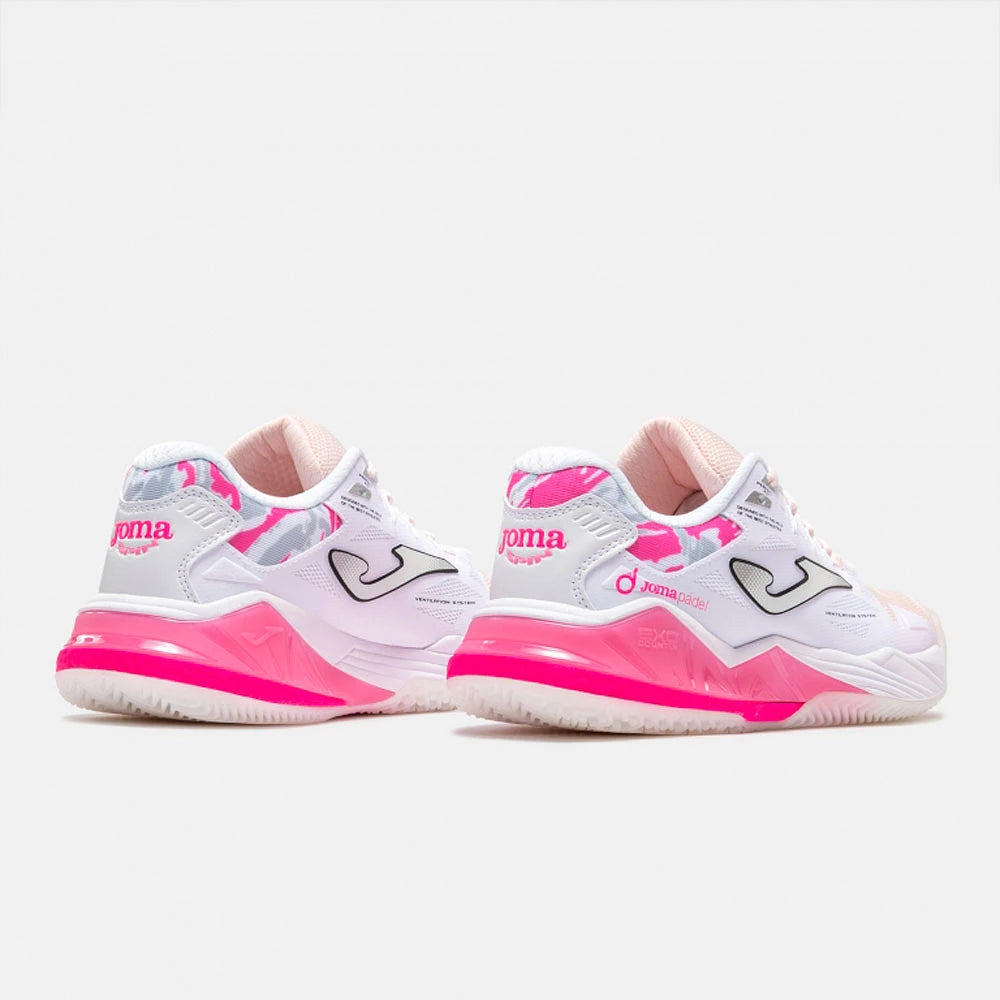 Chaussures de padel Joma Spin Lady 2632 Blanc/Rose – vue 2