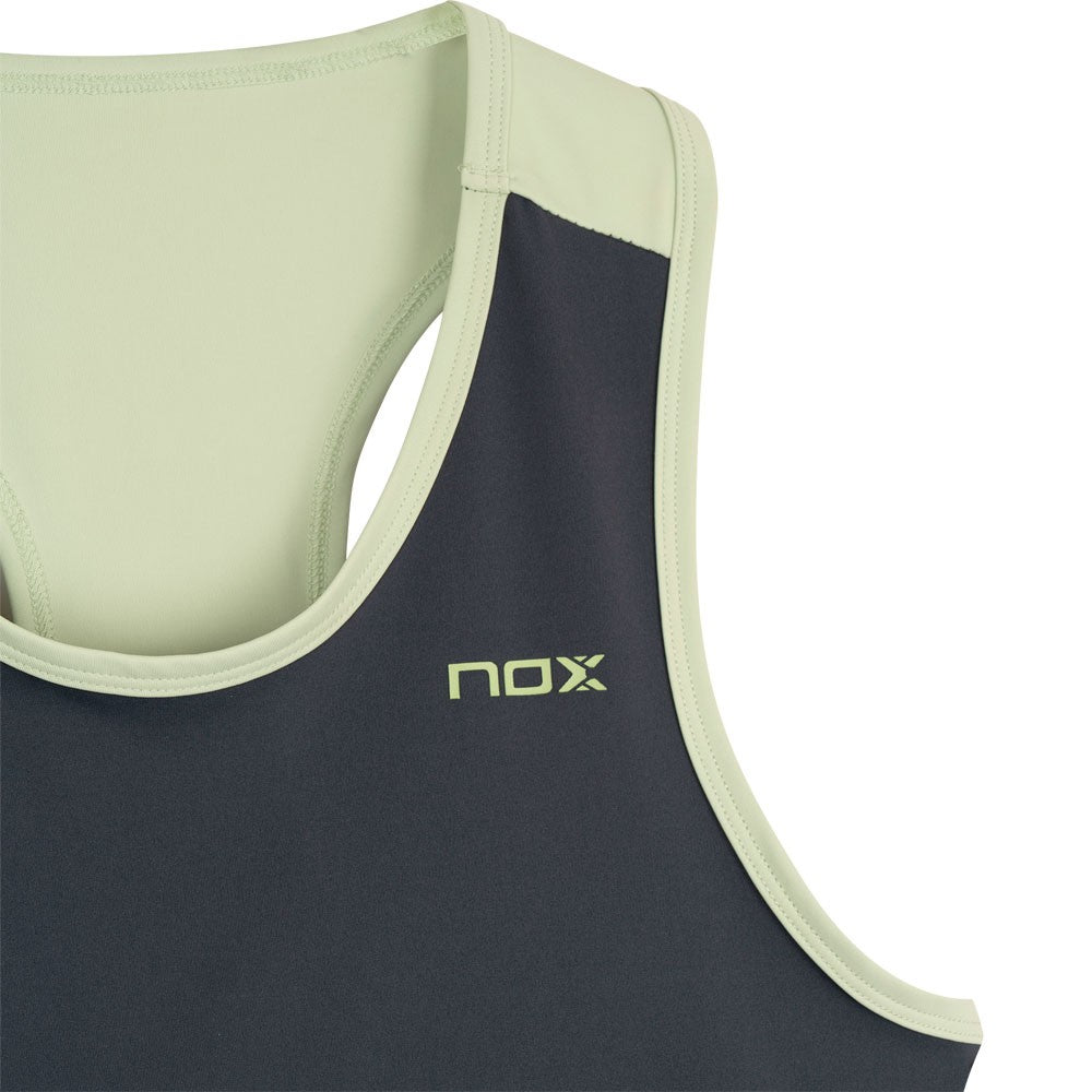 T-shirt de padel Nox Pro Charcoal Grey W – vue 3