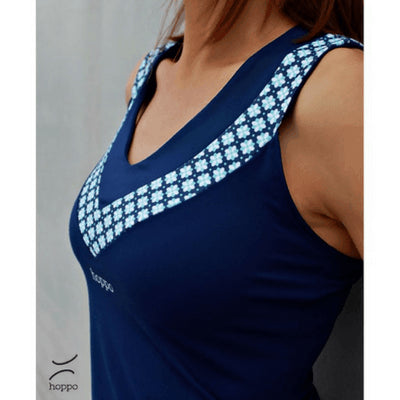 Top de padel Hoppo Neba Marine – vue 3