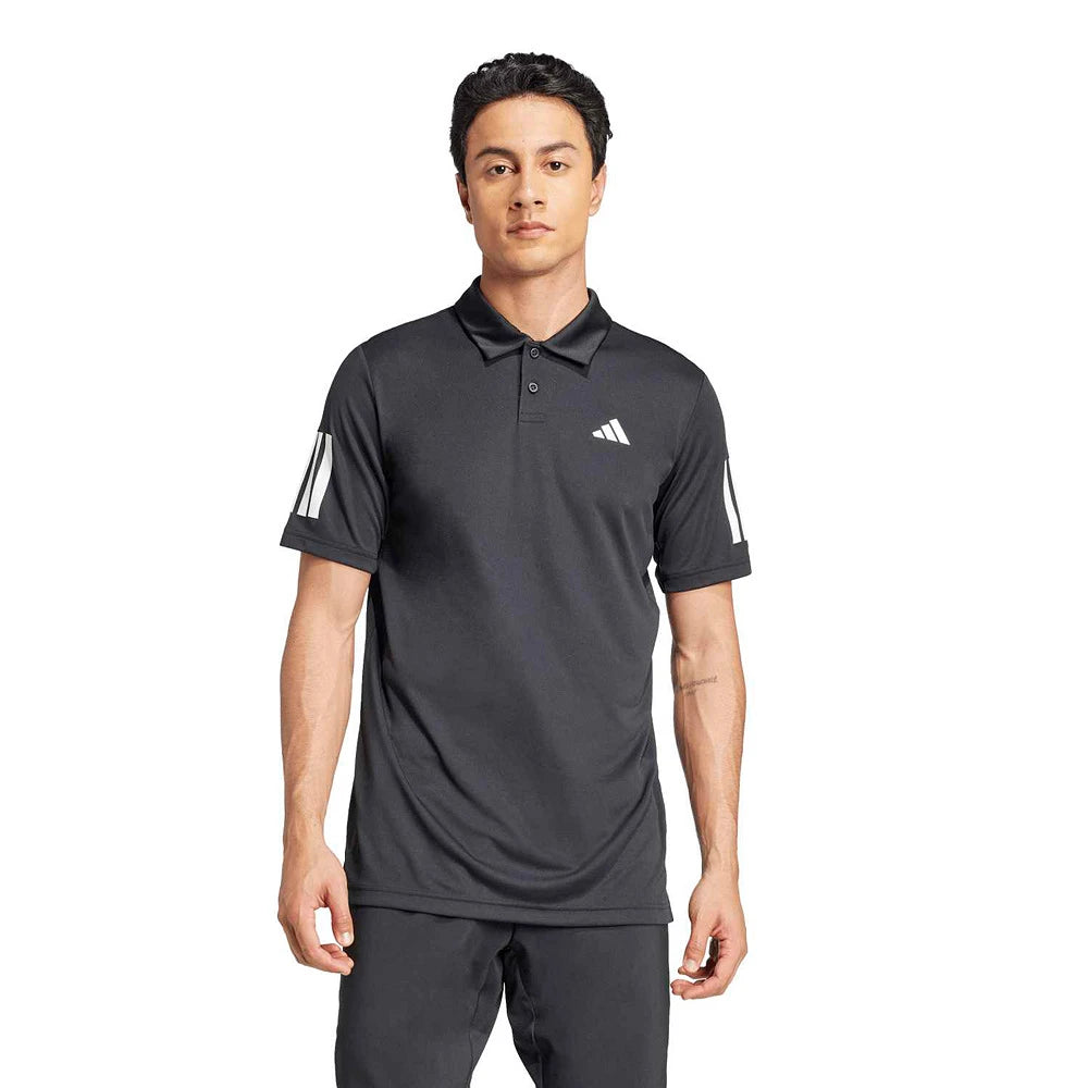 Polo de padel Adidas Club 3STR Black 26 – vue 4
