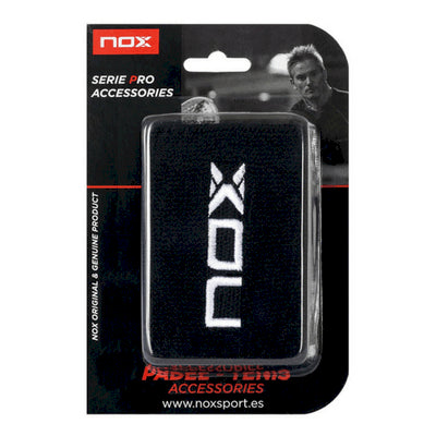 Serre-poignet de padel Nox Noire Logo Blanc