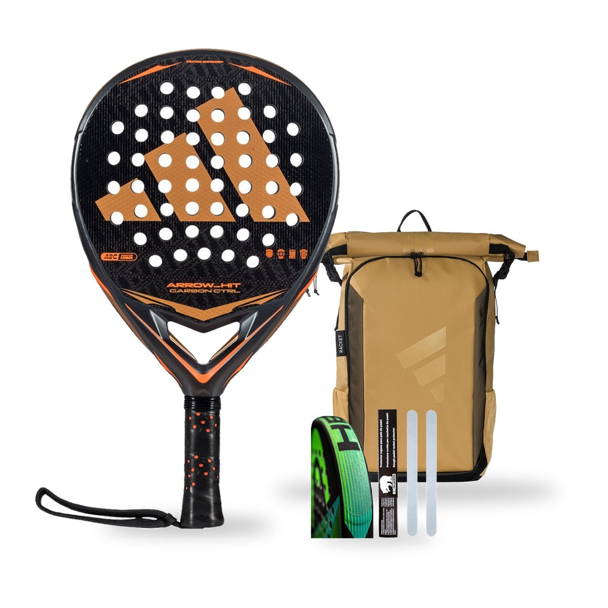Pack Adidas Arrow Hit Carbon Ctrl 2026 + sac Multigame 3.4