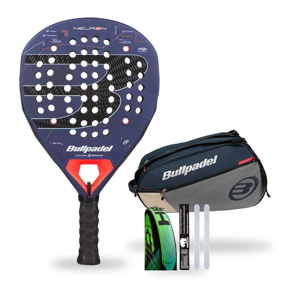 Pack Signature Bullpadel Neuron 02 2027 + sac BPP26017 Neuron Gris Foncé