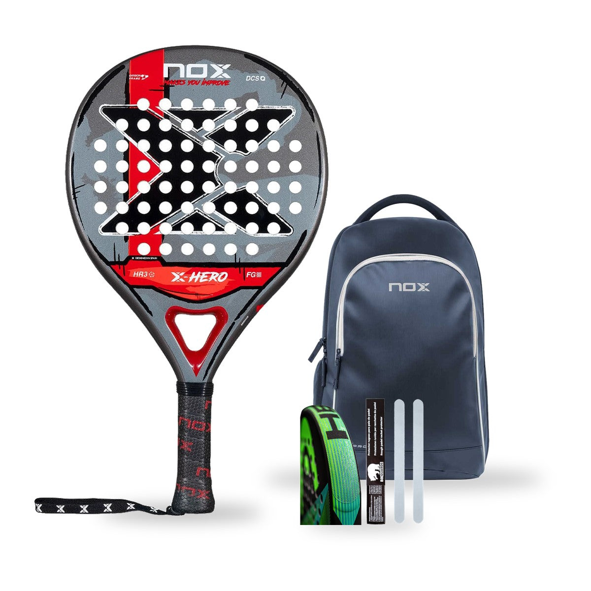 Pack Nox X-Hero Red 2026 + sac Pro Series Blue
