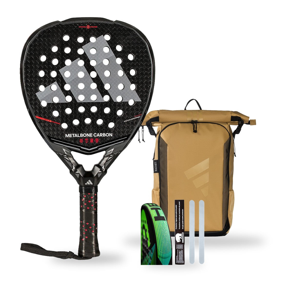 Pack Adidas Metalbone Carbon 2026 + sac Multigame 3.4